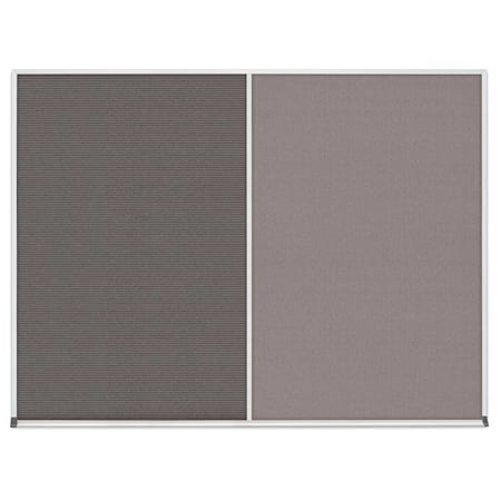 United Visual Products Single Door Radius Corkboard, 18"x24", Hea, UV7010RC-SATIN-DBURGU UV7010RC-SATIN-DBURGU